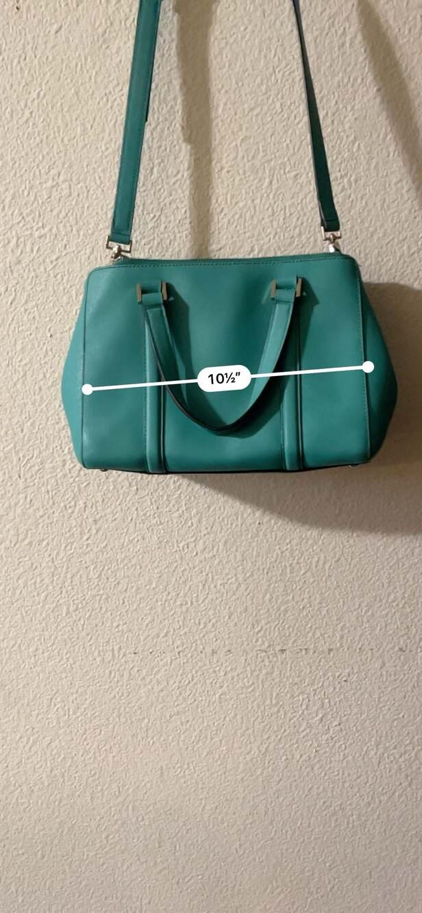 Kate Spade Newbury Lane Saffiano Leather Satchel in Teal - Picture 3 of 11